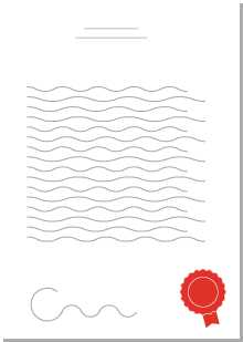 Illustration Dokument Beurkundung