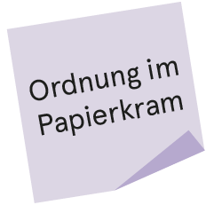Postit Illustration Ordnung