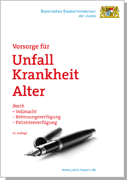 Titel Vorsorge für Unfall, Alter, Krankheit, 22. Auflage